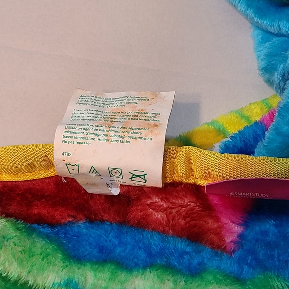 Baby Shark Colorful Print Soft & Fuzzy Blanket EUC 48" X 36" - Picture 4 of 8